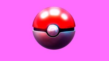 3D pokeball from pokemon photo