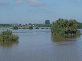 the river rhine near bislich photo