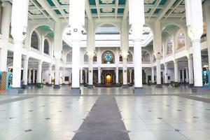 Surabaya, Jawa timur, Indonesia, 2022 - mosque hall design with white paint color photo