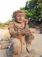 Blitar, Jawa timur, Indonesia, 2022 - Retjo pentung statue made of clay in Penataran temple photo