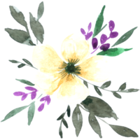 Blumenstrauß Aquarell Hochzeitsblume png