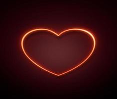 Bright hearts neon sign.Retro neon hearts sign on black background.Happy Valentine's Day design elements are ready for your banner greeting card design. 3d render photo