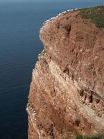 isla de helgoland en el mar del norte foto