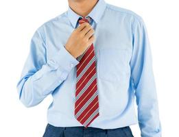 Man wear long sleeve shirt standing photo