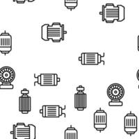 Electronic Motor Tool Vector Seamless Pattern