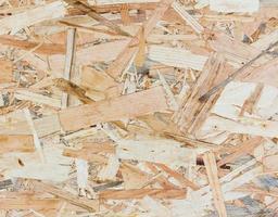 Close up texture of oriented strand board - OSB photo