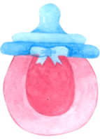 aquarelle élément bébé fille png