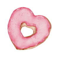 Valentine sweet dessert watercolor png