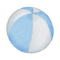 sommeraquarellelementaufkleber png