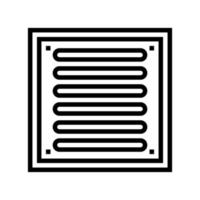 bathroom drainage hole line icon vector illustration