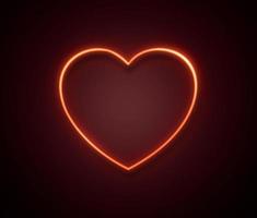 Bright hearts neon sign.Retro neon hearts sign on black background.Happy Valentine's Day design elements are ready for your banner greeting card design. 3d render photo