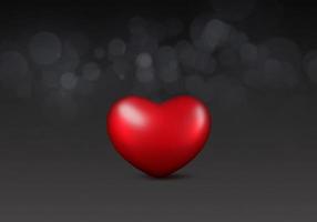 corazones rojos, sobre fondo blanco brillante bokeh. concepto para el diseño del día de san valentín foto