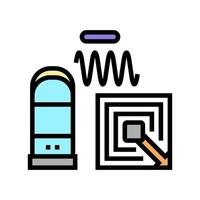 technology of rfid color icon vector illustration