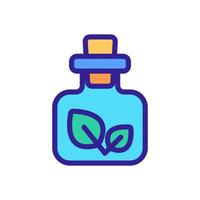 natural medicine icon vector. Isolated contour symbol illustration vector