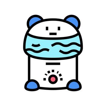 humidificador dispositivo bebé color icono vector ilustración