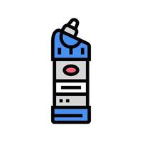 ilustración de vector de icono de color de botella de detergente