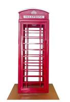 Classic British red phone booth photo