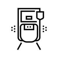 motion sensor line icon vector isolated illustration