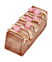 valentine söt dessert akvarell png