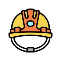helmet builder color icon vector illustration