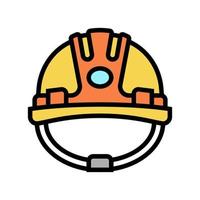 helmet builder color icon vector illustration