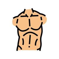 torso body color icon vector illustration
