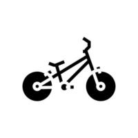 bicicleta transporte glifo icono vector ilustración