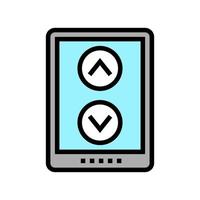 screen scroll color icon vector illustration