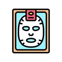 facial mask color icon vector illustration