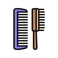 comb accessory color icon vector illustration