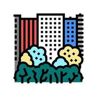 central park color icon vector illustration