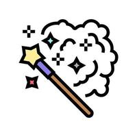 wand magic color icon vector illustration