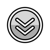 button scroll color icon vector illustration