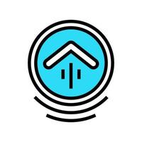 up scroll color icon vector illustration