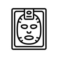 ilustración de vector de icono de línea de máscara facial