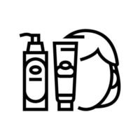 skin cosmetic line icon vector illustration