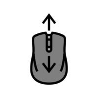 mouse scroll color icon vector illustration