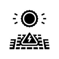 solar energy glyph icon vector illustration