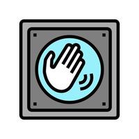 switch contactless color icon vector illustration