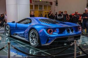 FRANKFURT - SEPT 2015 Ford GT supercar concept presented at IAA photo