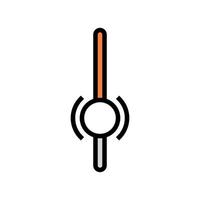 ui scroll sign color icon vector illustration