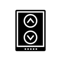 screen scroll glyph icon vector illustration