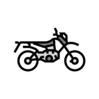 dual sports enduros color icon vector illustration