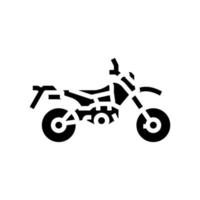 dual sports enduros glyph icon vector illustration