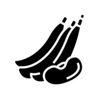 bean nut glyph icon vector illustration