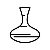 decanter for water line icon vector illustration