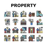 Property Maintenance And Repair Icons Set Vector