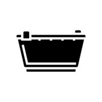 basin plastic glyph icon vector illustration