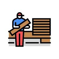 flooring services color icon vector illustration
