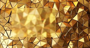 Abstract polygonal mosaic background consisting of triangles. 3D Rendering. photo